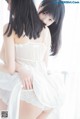 Coser @ 桜 桃 喵 Vol.045: 白色 长裙 (58 photos) P11 No.cffcaf