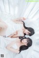 Coser @ 桜 桃 喵 Vol.045: 白色 长裙 (58 photos) P42 No.8fd546