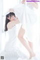 Coser @ 桜 桃 喵 Vol.045: 白色 长裙 (58 photos) P43 No.1b32c1
