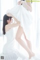 Coser @ 桜 桃 喵 Vol.045: 白色 长裙 (58 photos) P41 No.1bc911
